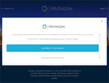 Tablet Screenshot of pentagonconsulting.com